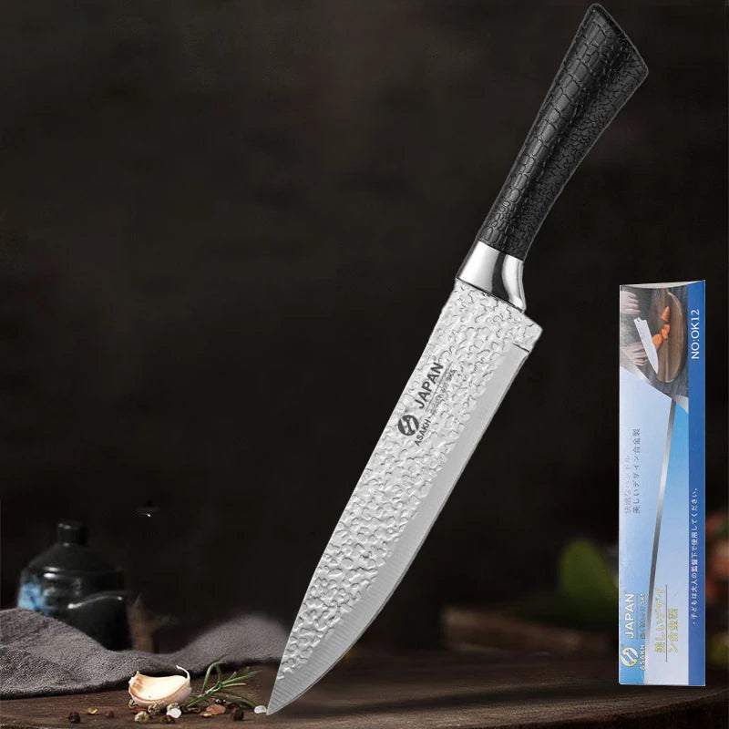 Kitchen knife forged from stainless steel, Japanese-style. Kitchen accessories suitable for chefs for cutting meat and fruits