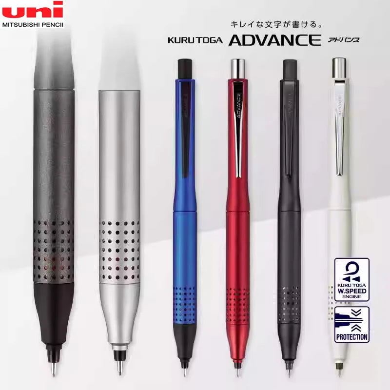 UNI ADVANCE Mechanical Pencil M5-1030 Metal Rod Low Center Gravity Kuru Toga Automatic Rotating Drawing Pencil 0.5mm Stationery