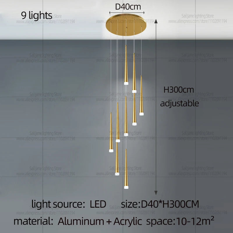 Nordic LED Pendant Chandelier