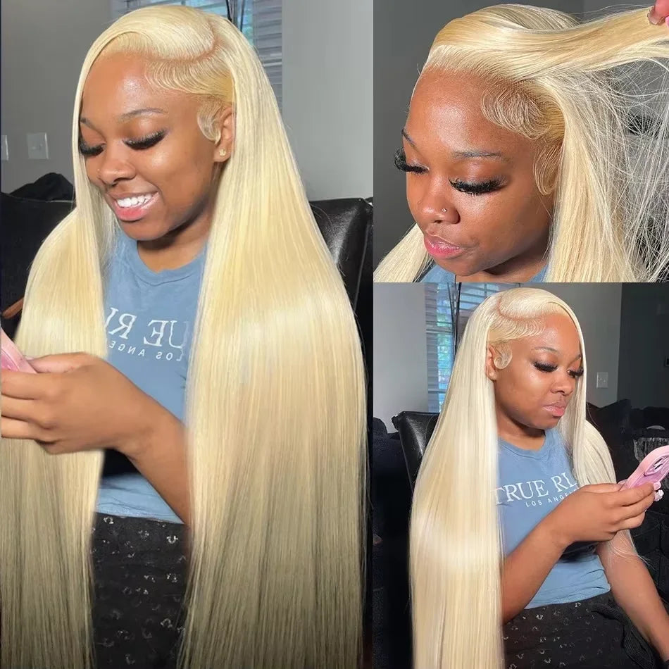 #613 Blonde Straight HD Lace Frontal Wig