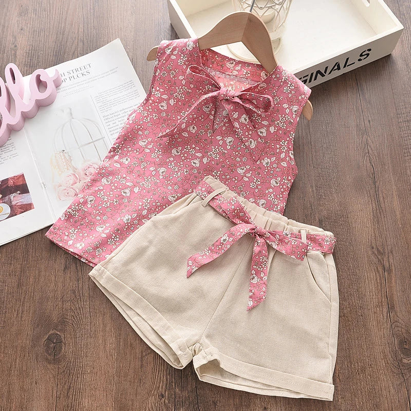 Baby Girls' Vest & Shorts Set