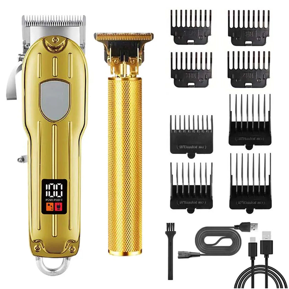 Rechargeable Hair Clipper & Trimmer Kit