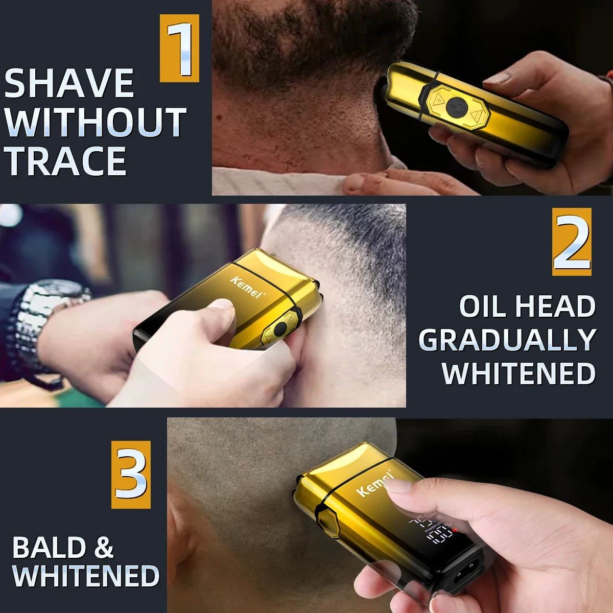 Rechargeable Electric Shaver for Men