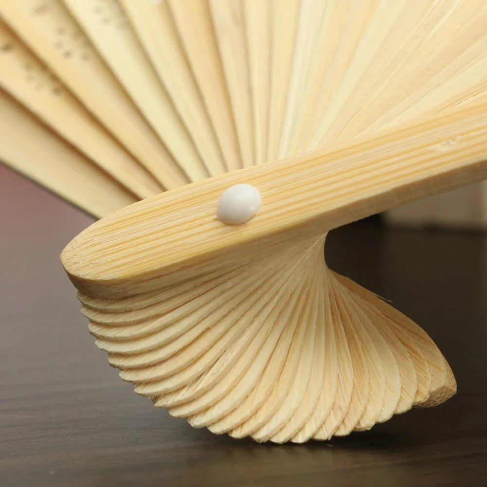 DIY Blank Paper Folding Fans