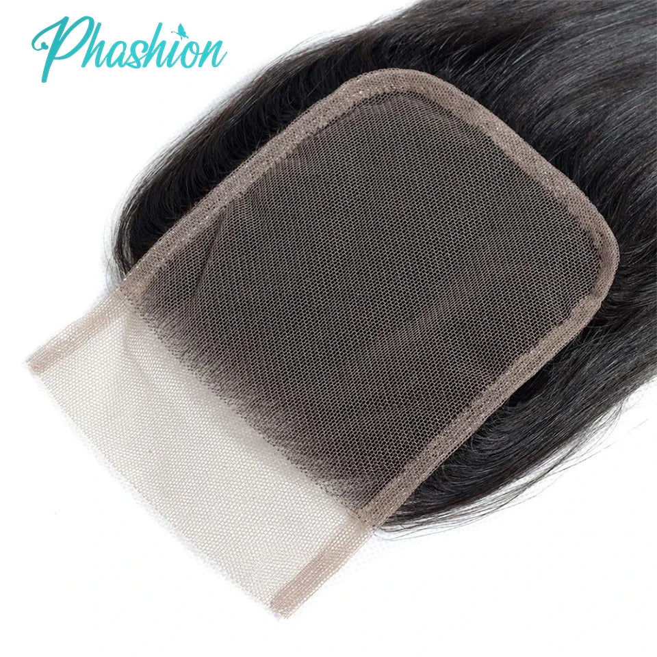 4x4/5x5 HD Lace Closure – Straight Human Hair, Ear-to-Ear, Pre-Plucked, 10"–26"