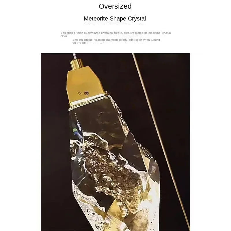 Meteorite Crystal LED Chandelier