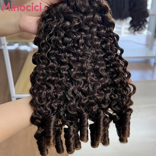 Burmese Curly Human Hair Bundles