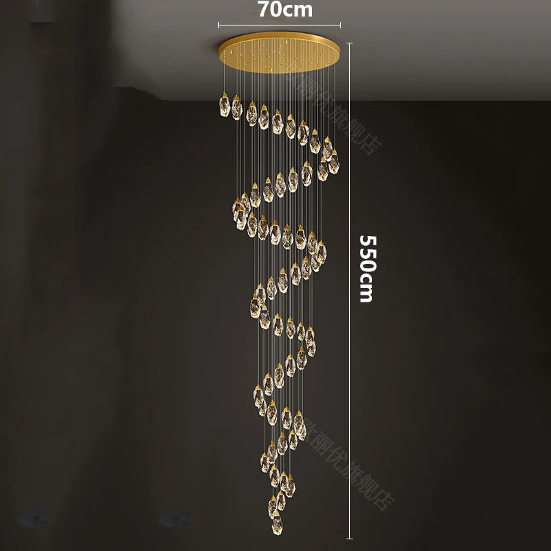 Meteorite Crystal LED Chandelier