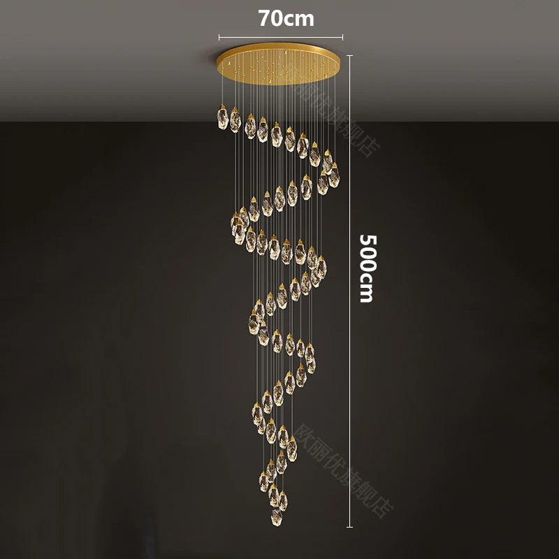 Meteorite Crystal LED Chandelier