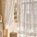 French Lace Embroidered Sheer Curtains (2-Pack)