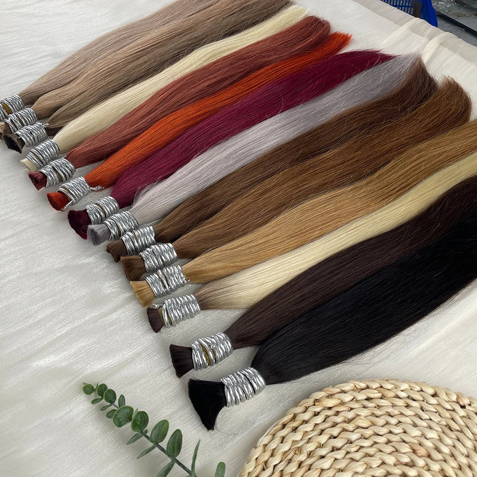 Bulk Braiding Human Hair - detail view