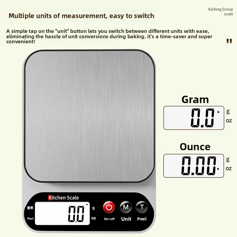 Kitchen Scale Electronic Scale Household Small Precision Electronic Weighing High Precision Food Scale Baking Gram Weighing