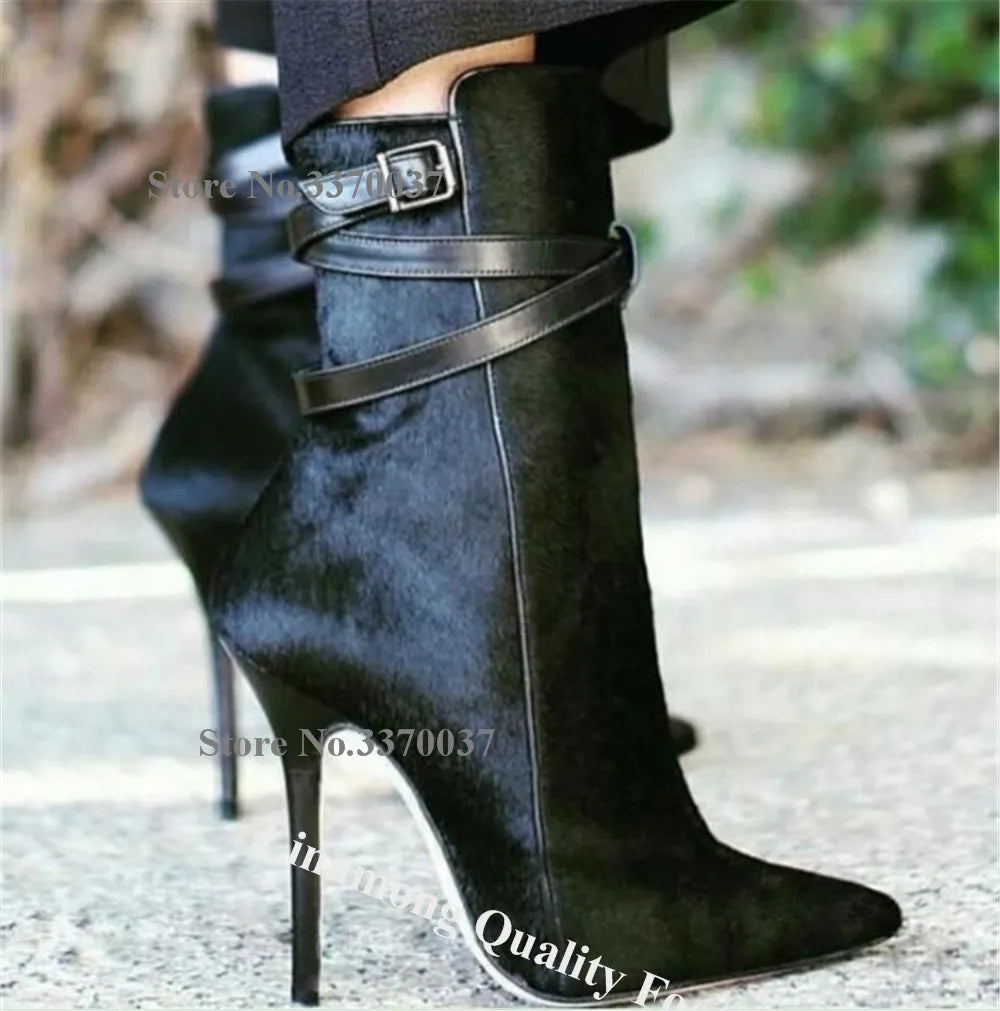 Women's Suede Stiletto Ankle Booties