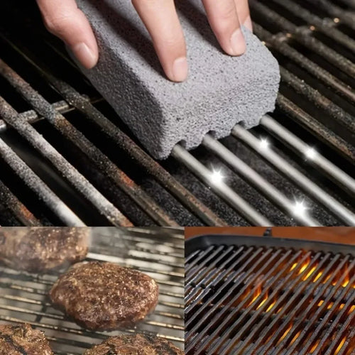 BBQ Grill Cleaning Brush with Pumice Block