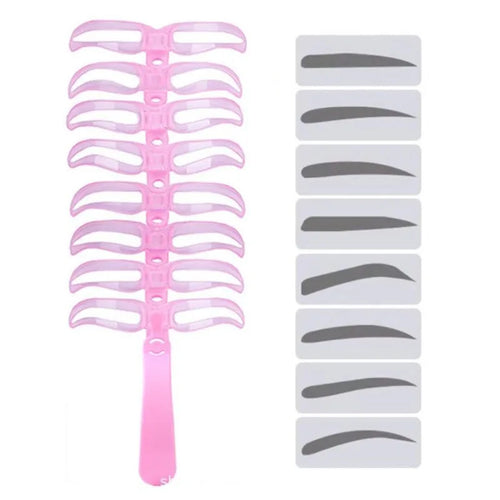8-Piece Eyebrow Shaping Stencil Kit - alternate view