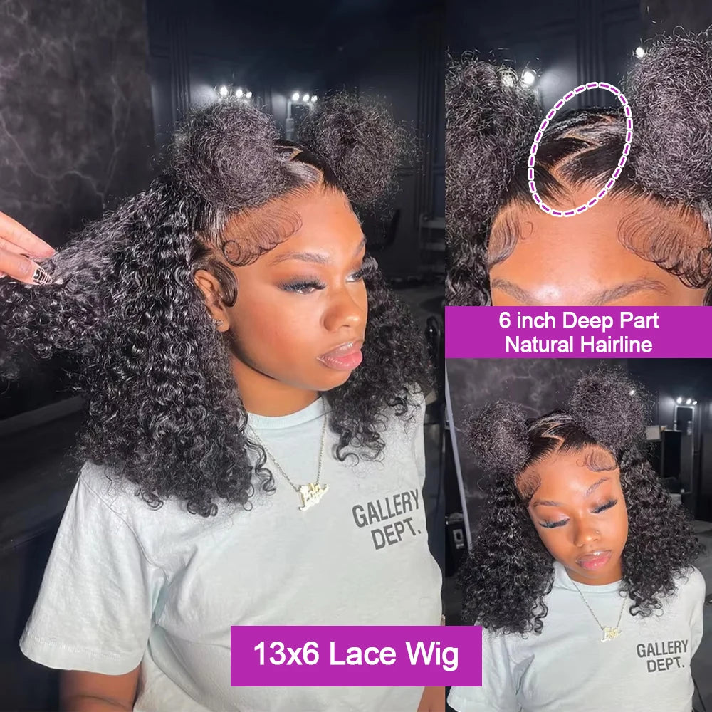 Glueless Water Wave Bob Wig