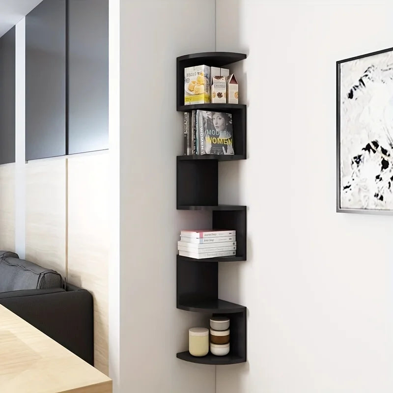 7-Tier Wall-Mounted Corner Shelf