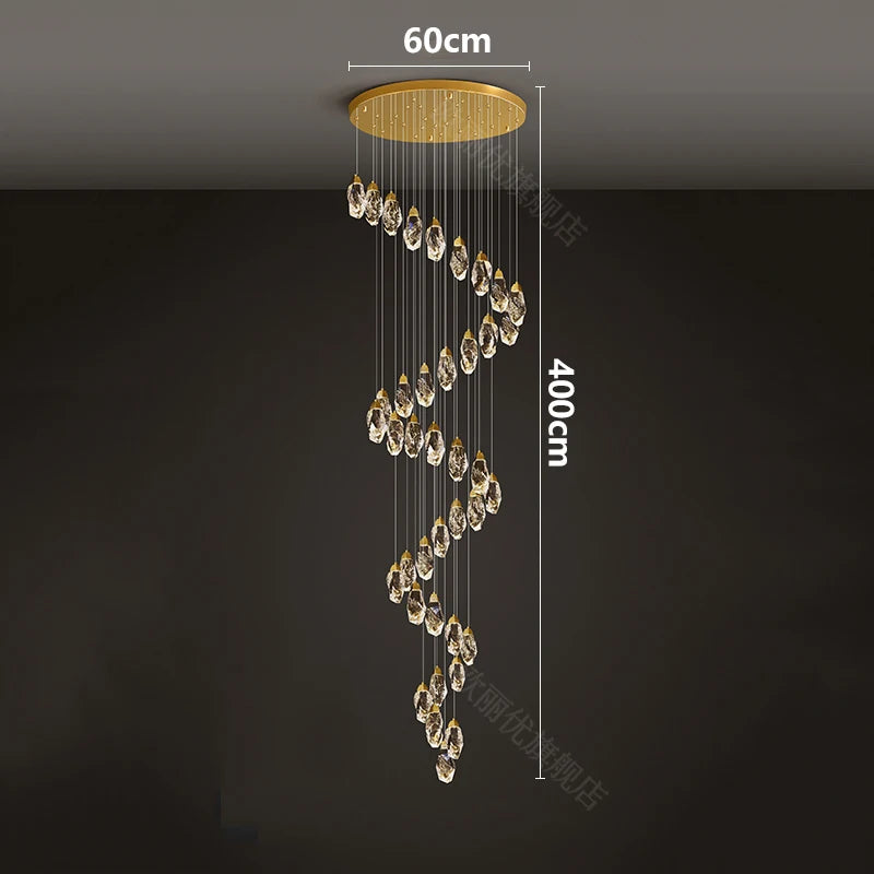 Meteorite Crystal LED Chandelier