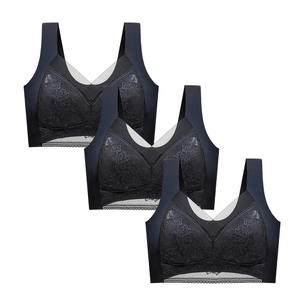 3-Piece Lace Push-Up Bra Set