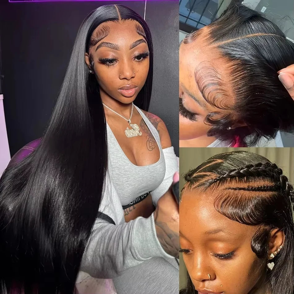 Glueless Put-On-and-Go Wig, Brazilian Human Hair - detail view