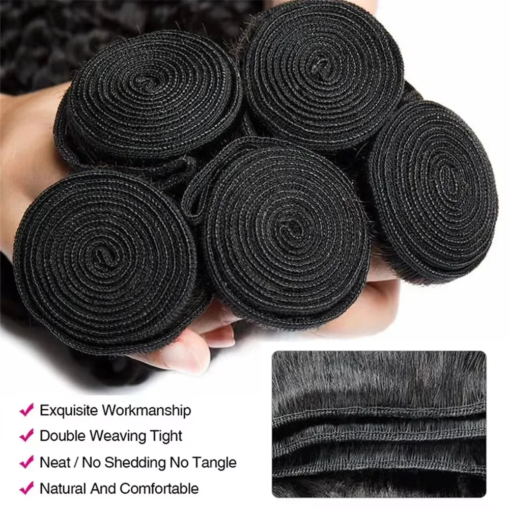 Deep Wave Human Hair Weave Bundles