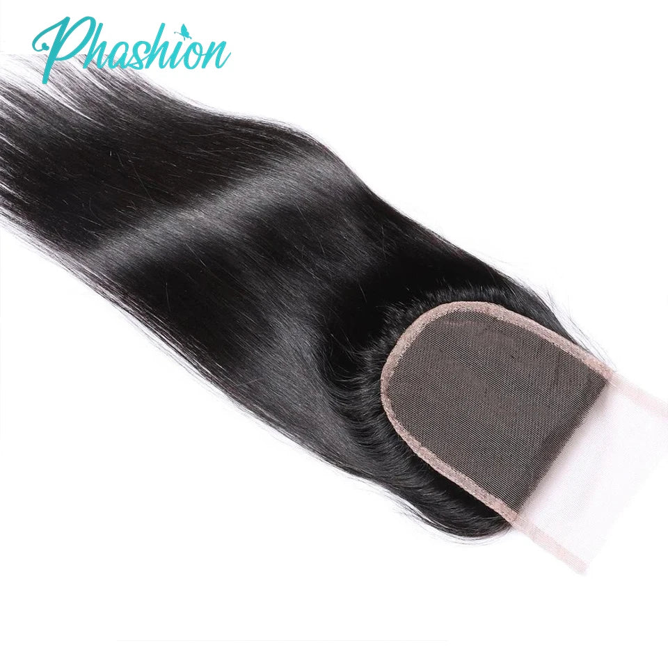 HD Lace Closure, Straight Human Hair - detail view