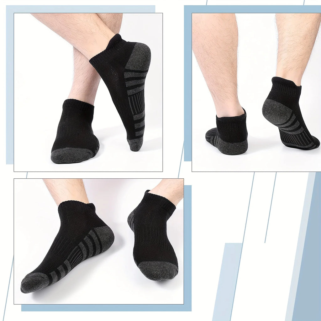 Men's Breathable Mesh Low-Cut Socks (12-Pack) - detail view