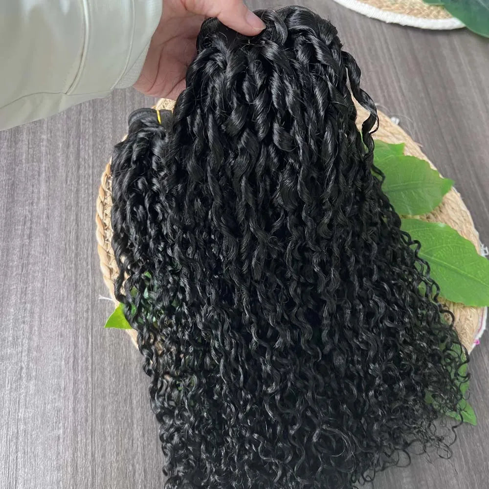 Pixie Afro Curly Human Hair Bundles