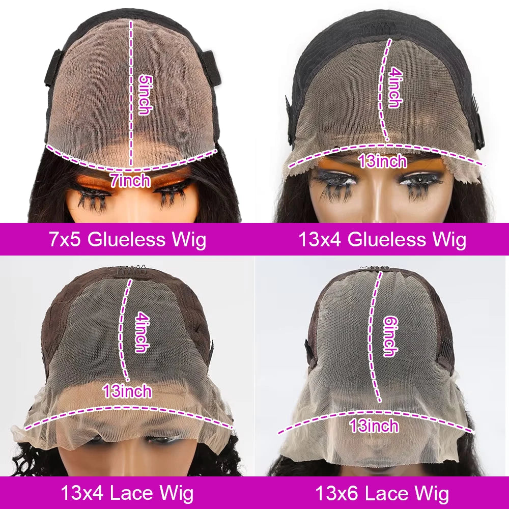 Glueless Water Wave Bob Wig