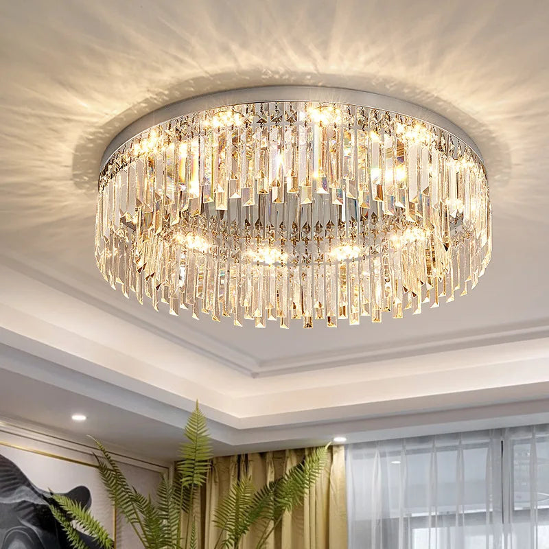 Round Crystal Ceiling Lamp - alternate view