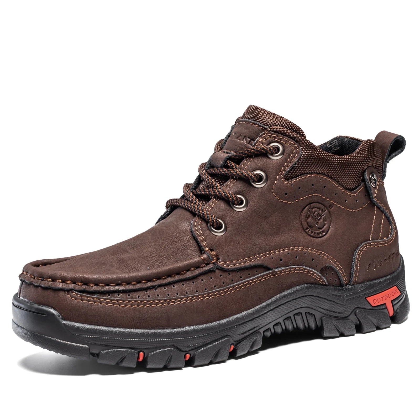 Men's Vintage Faux Leather Chukka Boots