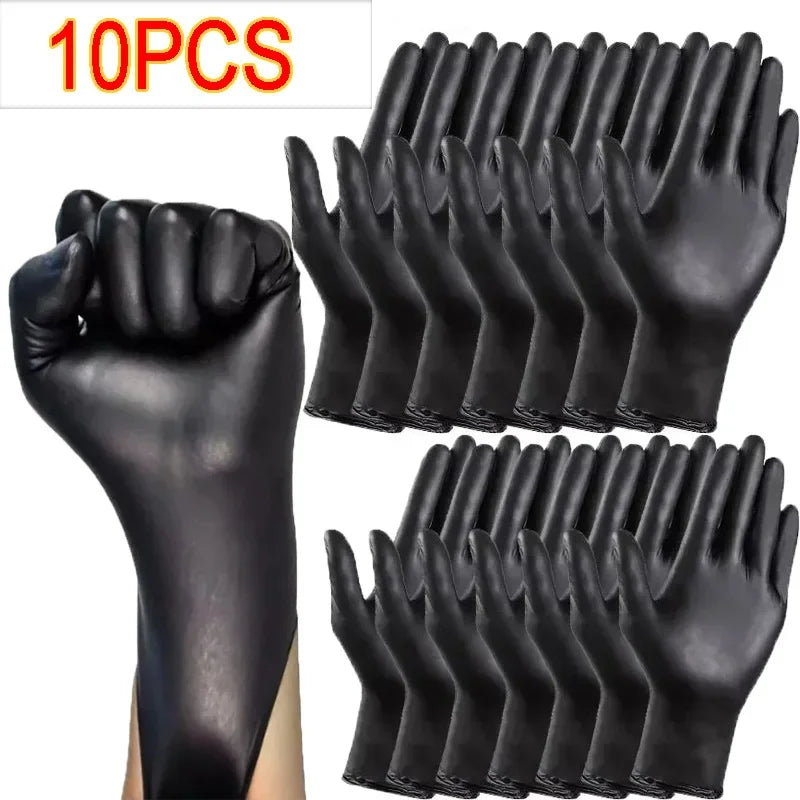 Disposable Black Nitrile Gloves