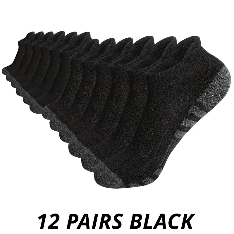 Men's Breathable Mesh Low-Cut Socks (12-Pack)