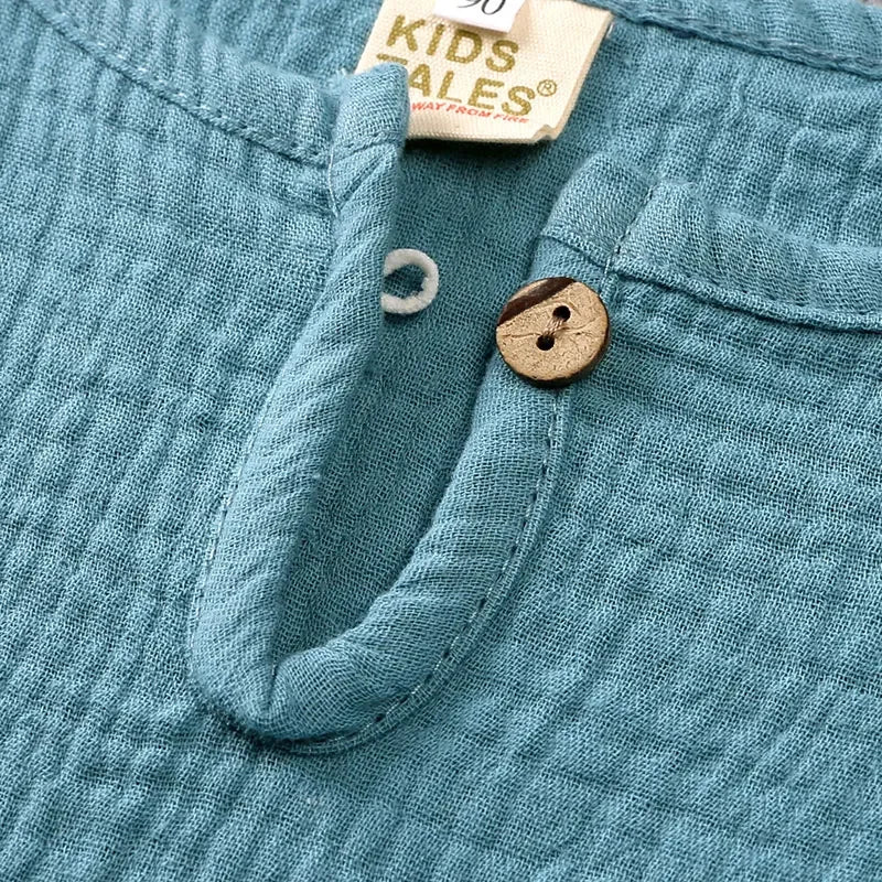Kids' Cotton Linen Two-Piece Summer Set
