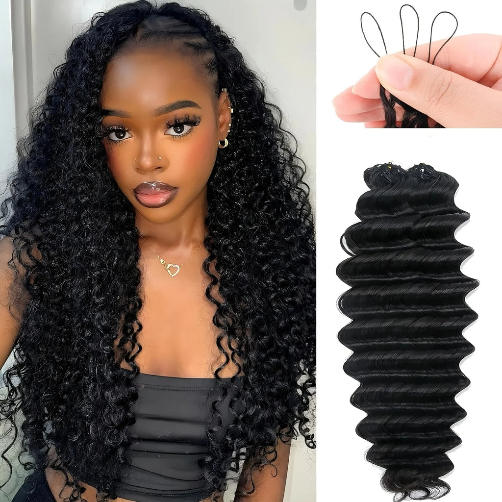 Deep Curly Crochet Braiding Hair Extensions