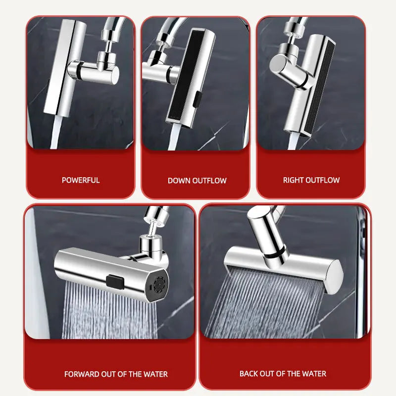 Splash-Proof Universal Faucet Adapter