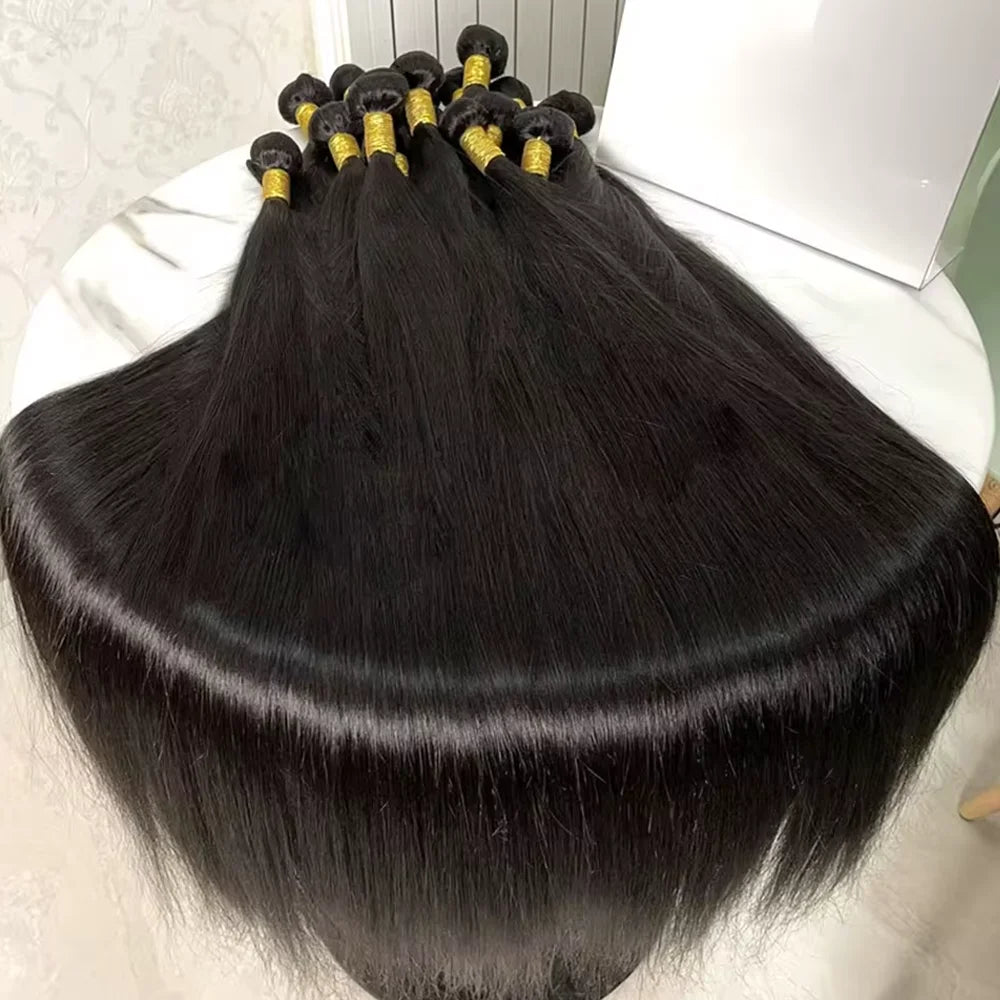 32-Inch Brazilian Straight Human Hair Bundles
