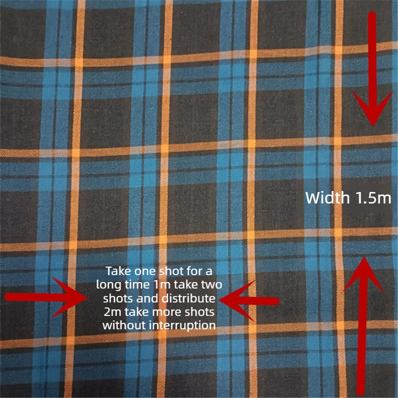 Cotton Twill Plaid Fabric by the Meter