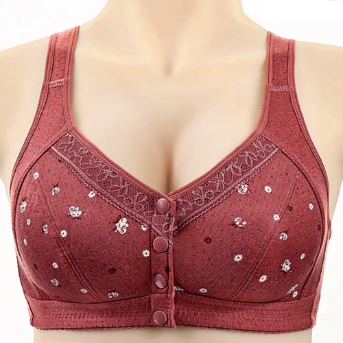 5-Piece Front-Closure Plus Size Bra Set - alternate view