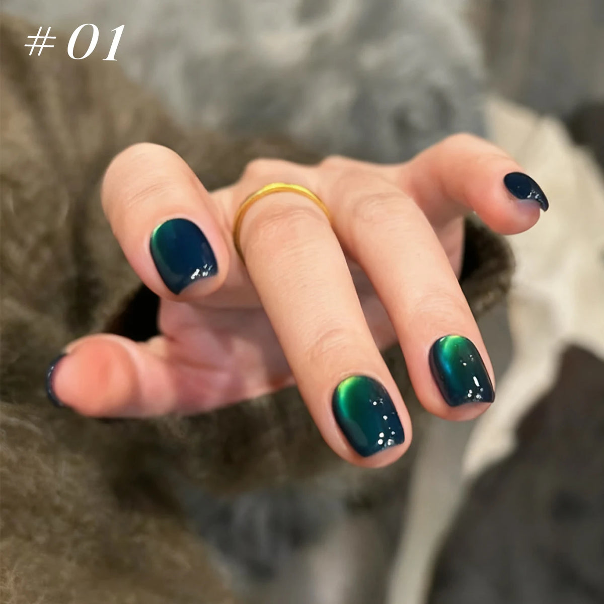 MIANEL 12ml Green Cat Magnetic Gel Nail Polish Spider Lily Varnish Soak Of UV Light Nails Nail Salon Winter Nails 1-21pcs