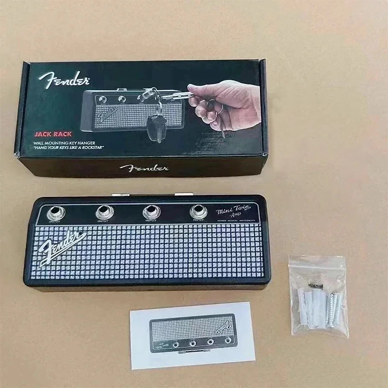 Retro Amp-Style Wall Key Holder - detail view