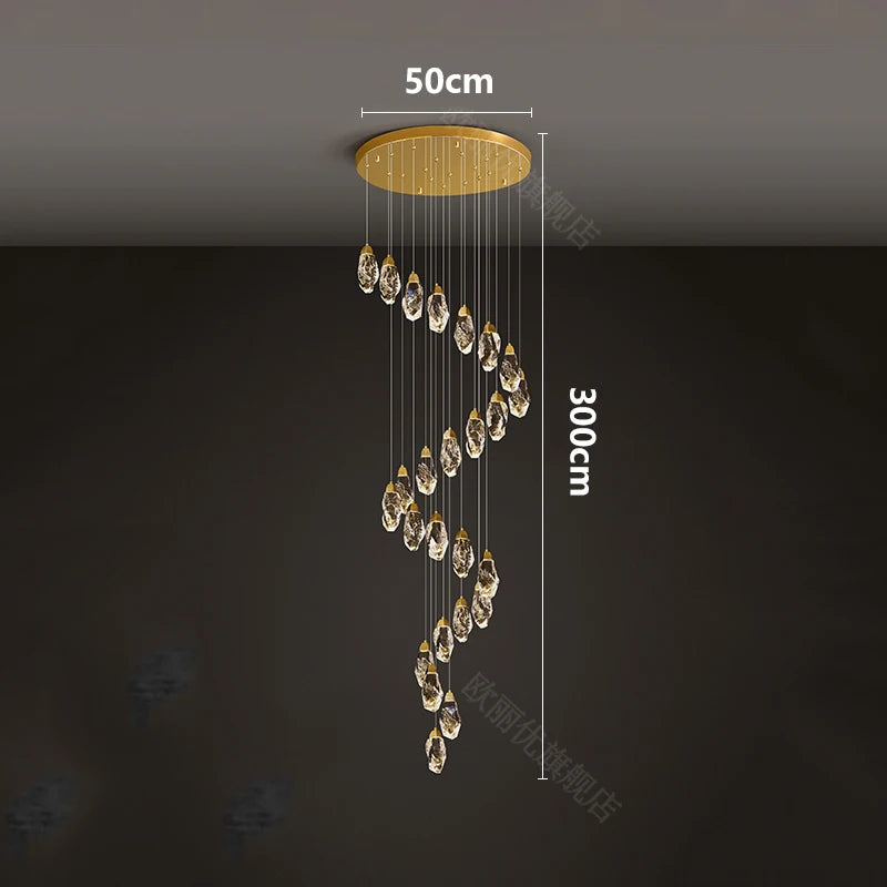 Meteorite Crystal LED Chandelier