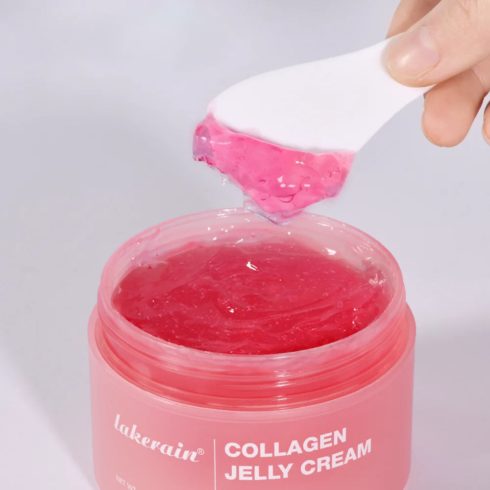 Hydrating Collagen Jelly Facial Cream Niacinamide Hydrolyzed Collagen Soothing Firmness Long Lasting Moisturizer Daily Skincare