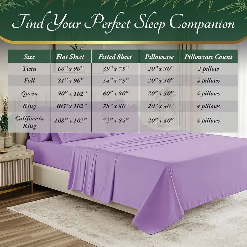 Bamboo Cooling Queen Sheet Set
