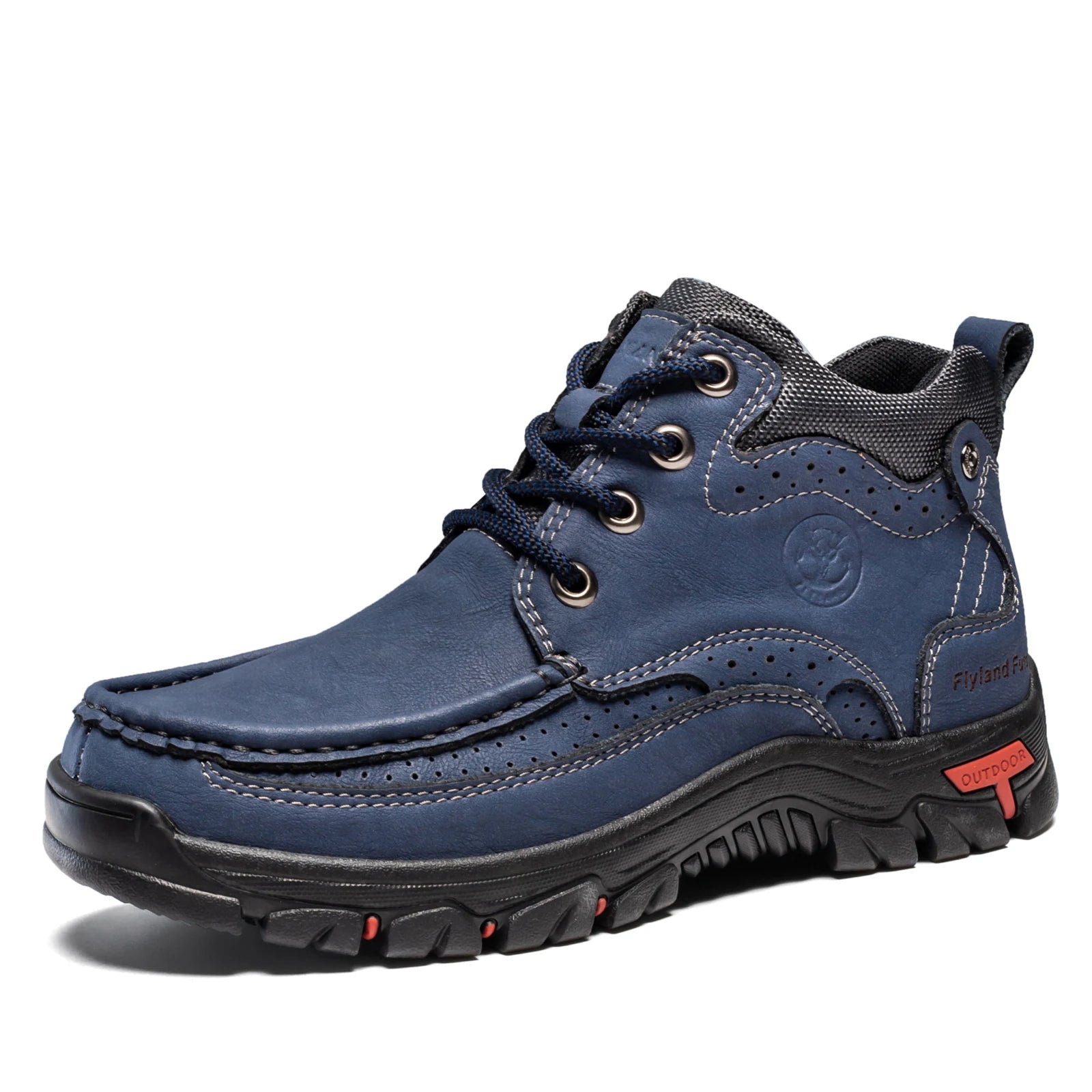 Men's Vintage Faux Leather Chukka Boots