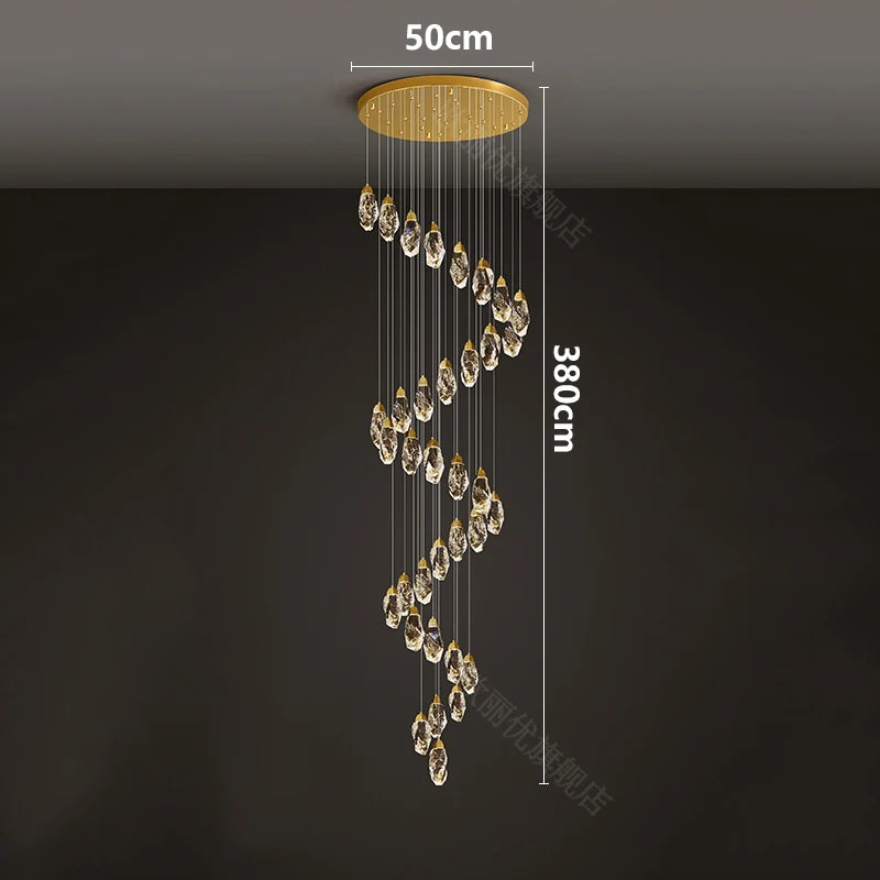 Meteorite Crystal LED Chandelier
