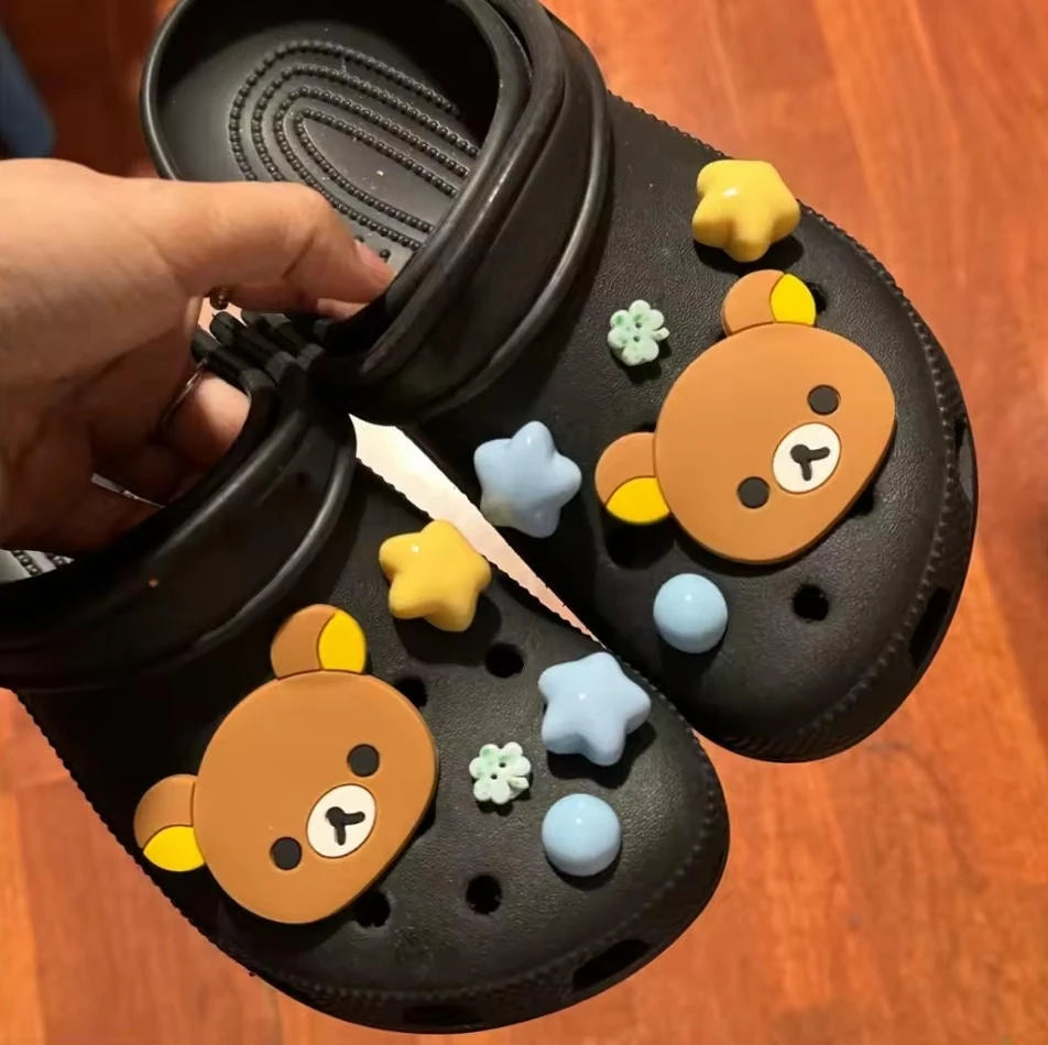 Bear & Star Removable Shoe Charms (10-Pack)