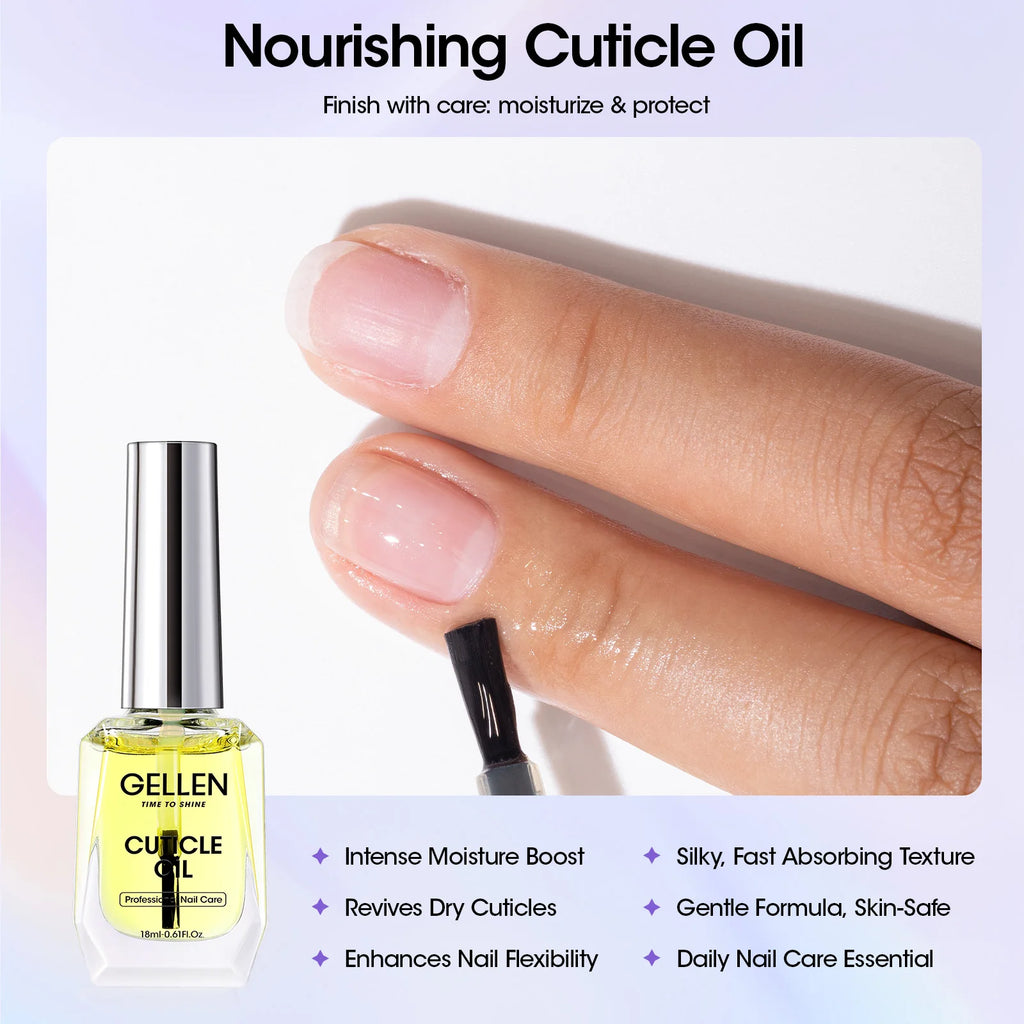 GELLEN Professional Nail Gel Remover Kit Fast Removal No Foil Cuticle Oil Liquid Latex UV Gel Polish Remover Manicure Tools