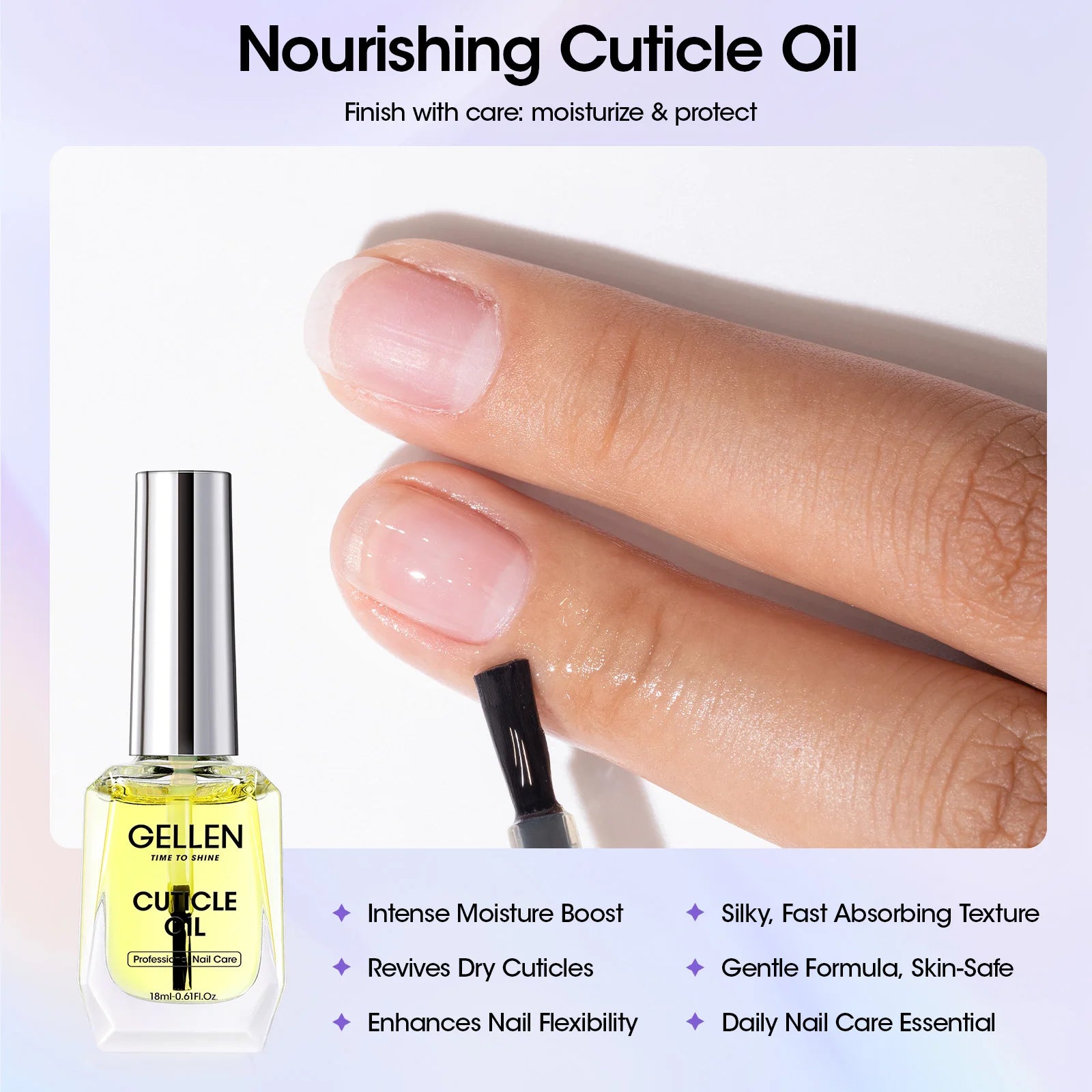 GELLEN Professional Nail Gel Remover Kit Fast Removal No Foil Cuticle Oil Liquid Latex UV Gel Polish Remover Manicure Tools