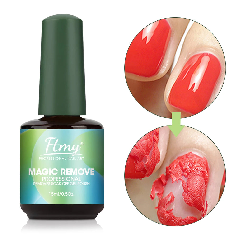 Gel Nail Polish Remover, 2-3 Min Quickly Remover Nail Polish, No Harm To Skin, No Irritating Odor, No Need For Foil, Soaking Or
